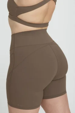 Billi Contour Biker Short-Taupe