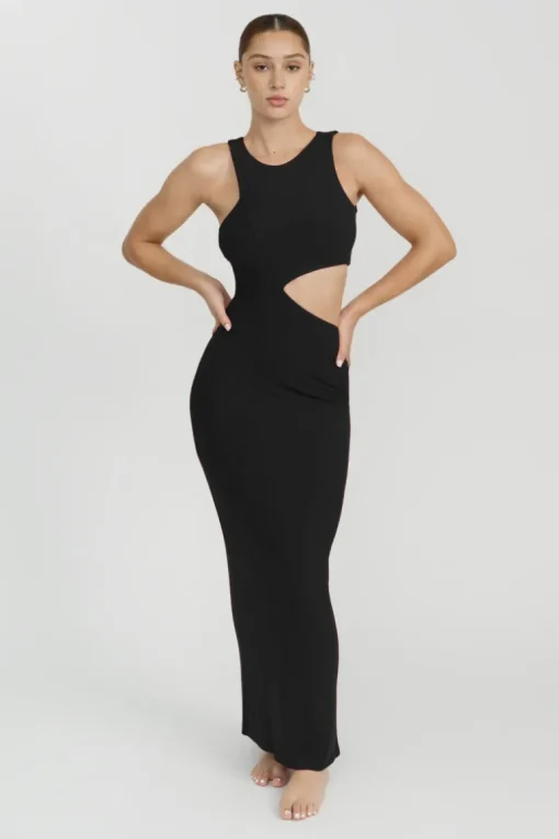 Lottie Maxi Dress - Jet