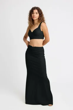 Mercer Linen Top - Black