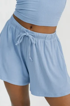 Simi Drawstring Bottom - Azure